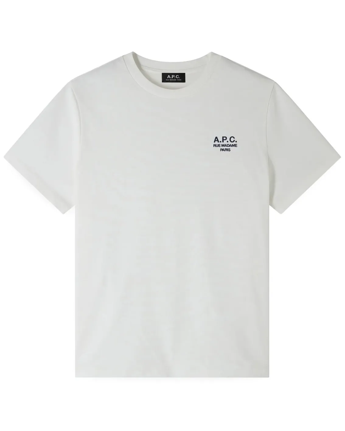A.P.C. Rue Madame T-Shirt White/Dark Navy Blue