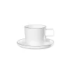 Asa Selection Coffee Cup With Saucer Black Trim White