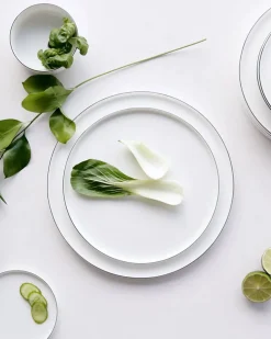 Asa Selection Dessert Plate Black Rim White