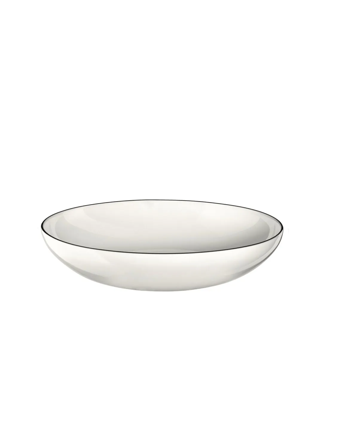 Asa Selection Pasta Plate Black Rim White