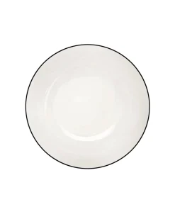 Asa Selection Pasta Plate Black Rim White