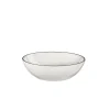 Asa Selection Round Bowl Black Rim White