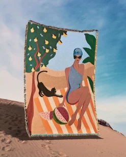 Atelier Yuchi Capri Woven Blanket
