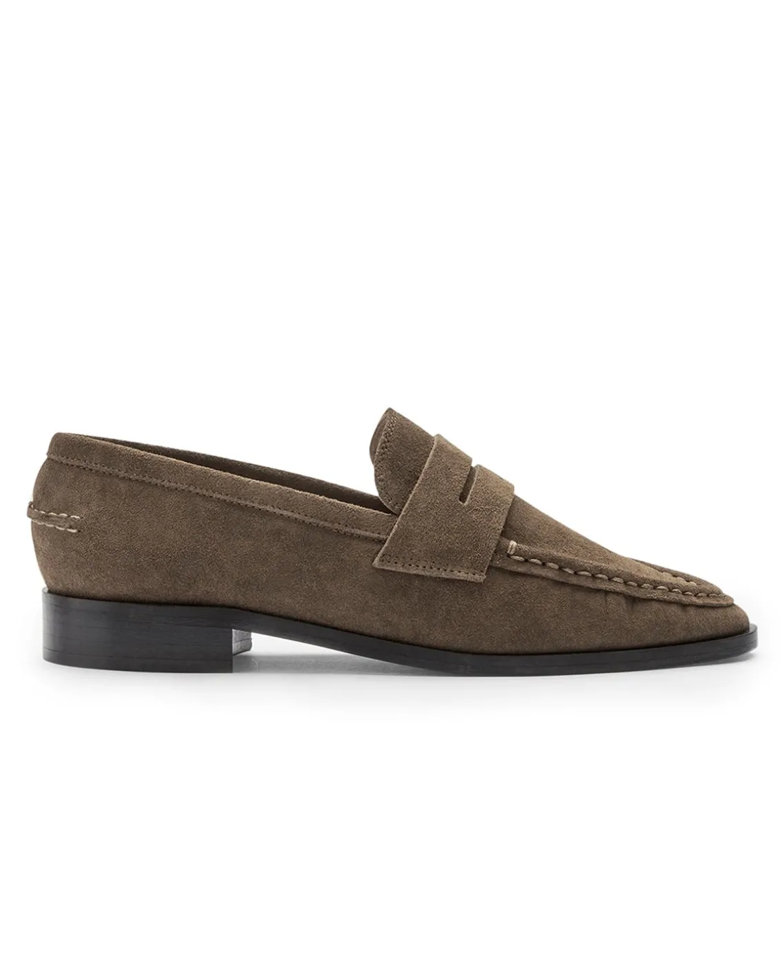 ATP Atelier Airola Loafers Khaki Brown Suede
