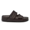 ATP Atelier Furlo Stitch Comfy Sandals Walnut Vacchetta
