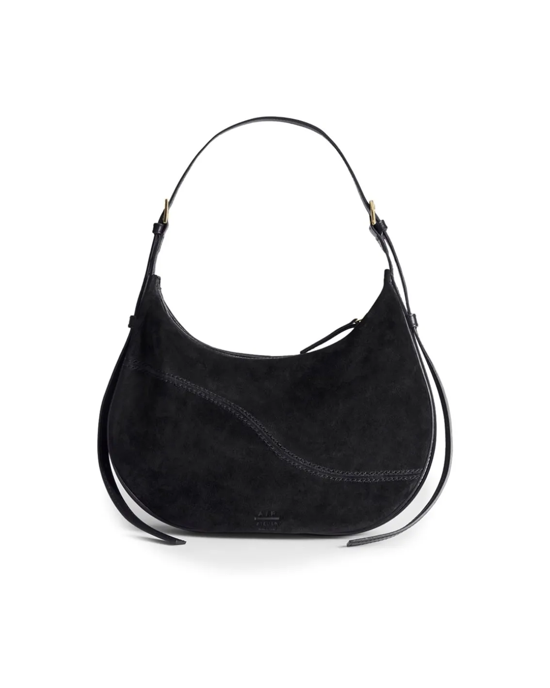 ATP Atelier Liveri Small Hobo Bag Black Suede