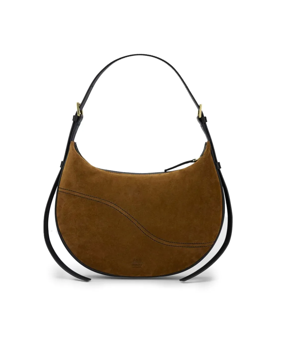 ATP Atelier Liveri Small Hobo Bag Cannella/Black Suede