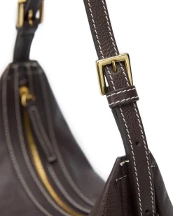 ATP Atelier Liveri Small Hobo Bag Walnut/Contrast Stich