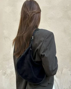 ATP Atelier Liveri Small Hobo Bag Black Suede