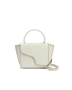 ATP Atelier Montalcino Mini Handbag Bianco/Contrast Stitch