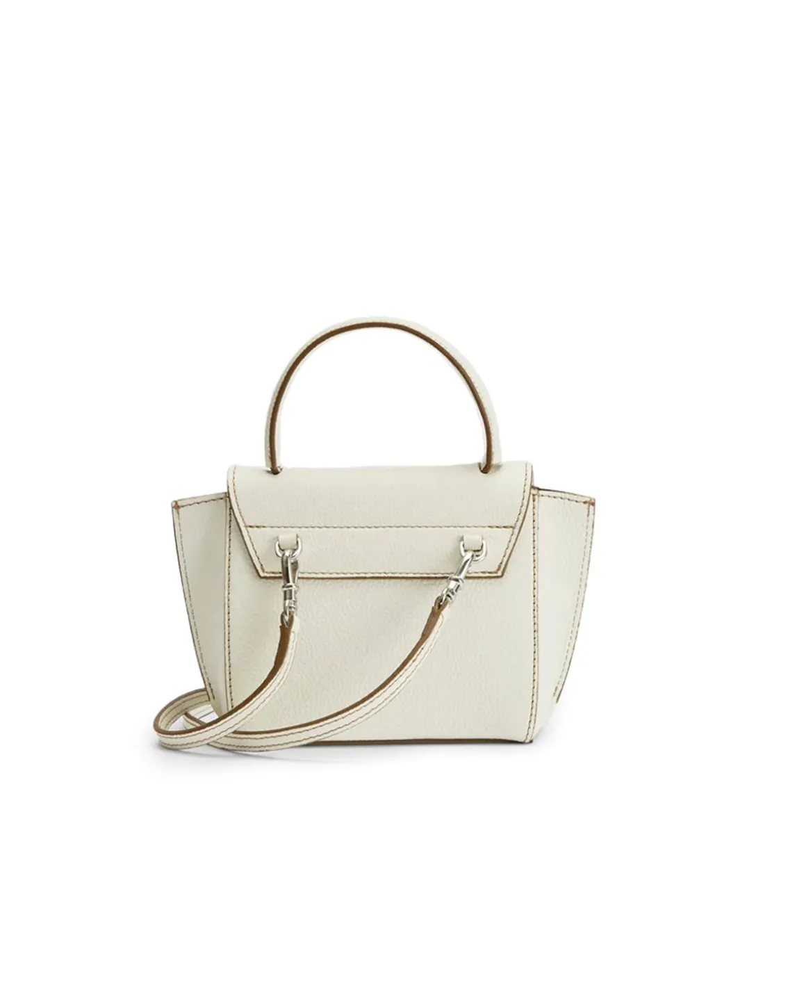 ATP Atelier Montalcino Mini Handbag Bianco/Contrast Stitch