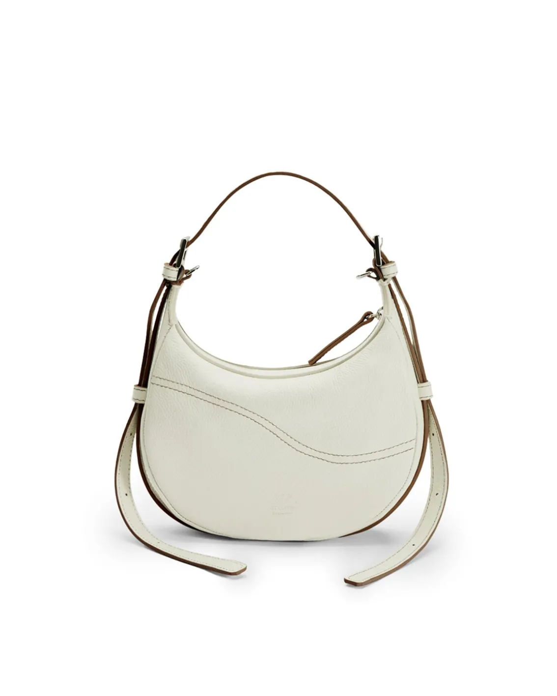 ATP Atelier Silea Mini Hobo Bag Bianco/Contrast Stitch