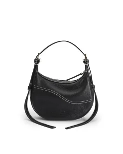 ATP Atelier Silea Mini Hobo Bag Black/Contrast Stitch