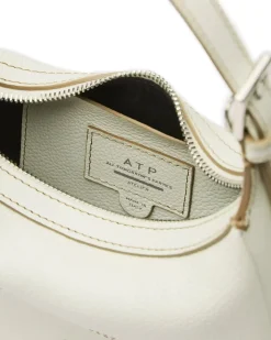 ATP Atelier Silea Mini Hobo Bag Bianco/Contrast Stitch