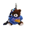 Bear With Blue Sweater Bag Charm Dark Brown