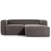 Blok 2-Seater Right Lounge Sofa Corduroy Dark Grey