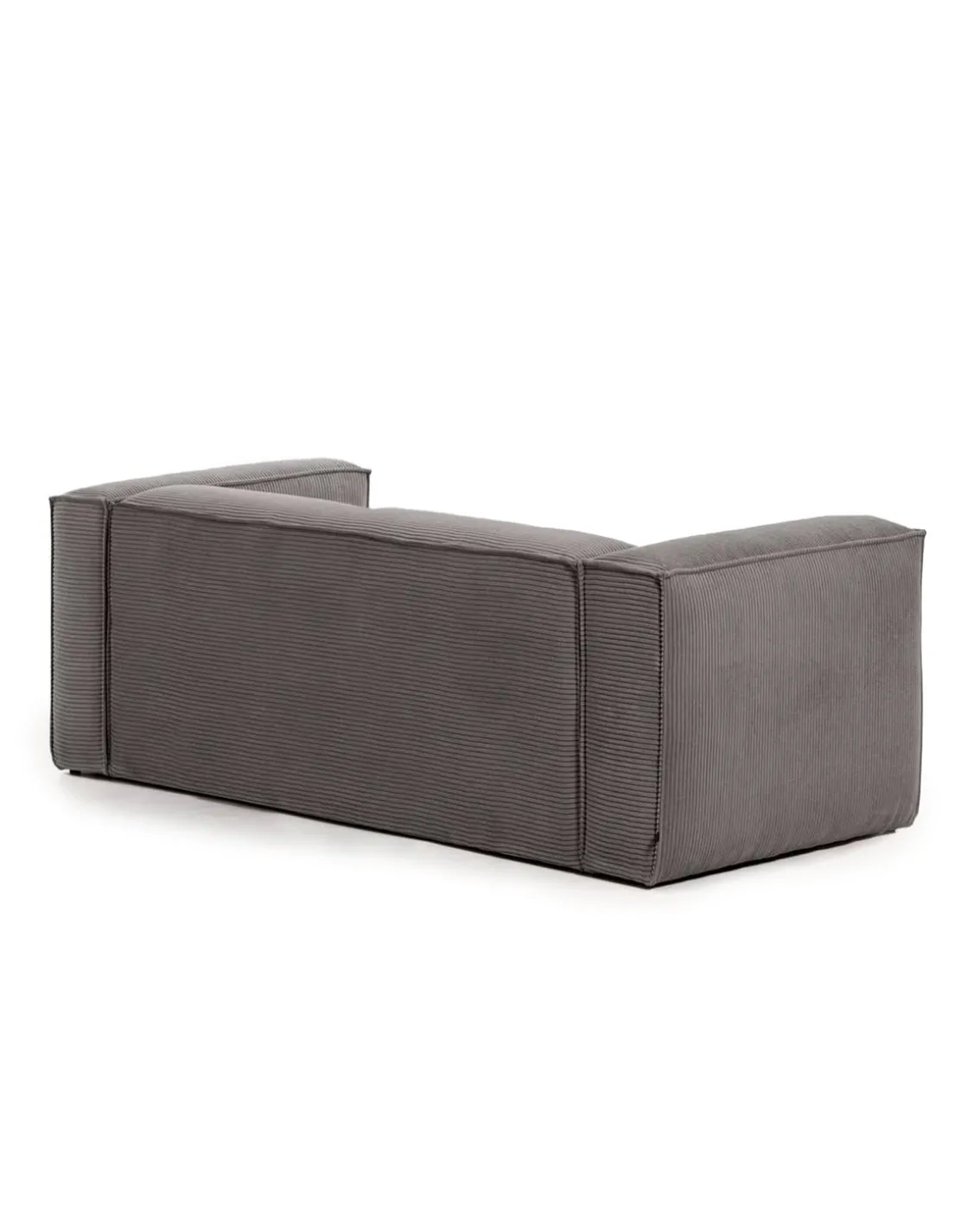Blok 2-Seater Right Lounge Sofa Corduroy Dark Grey