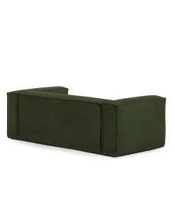 Blok 2-Seater Right Lounge Sofa Corduroy Green