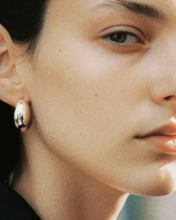 Blue Billie Bubble Earrings Silver