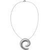 Blue Billie Mini Saturn Necklace Silver