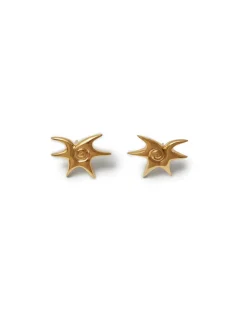Blue Billie Mini Solar Earrings Gold
