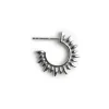 Blue Billie Mini Sun Hoop Silver