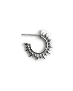 Blue Billie Mini Sun Hoop Silver