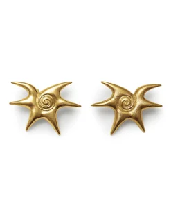 Blue Billie Solar Earrings Gold