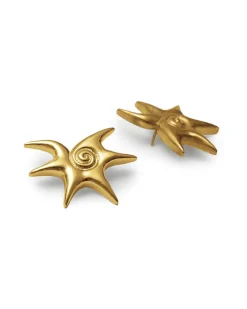 Blue Billie Solar Earrings Gold