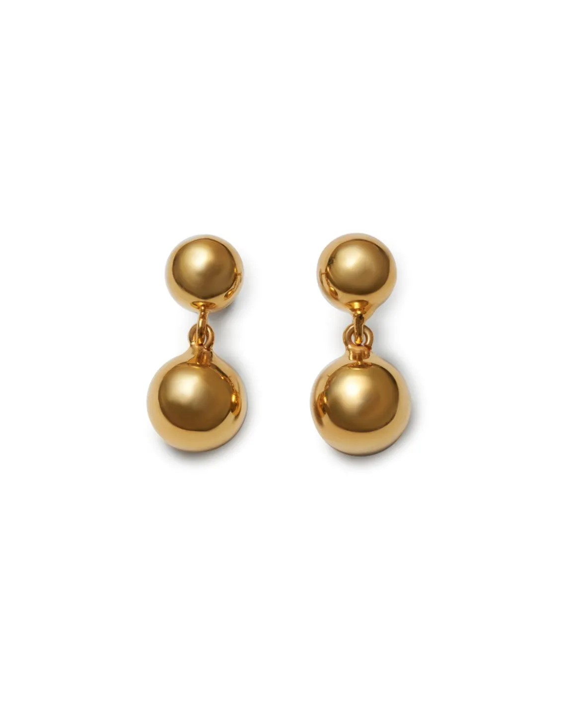 Blue Billie Sphere Earrings Gold