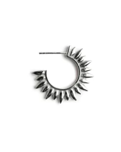Blue Billie Sun Hoop Silver
