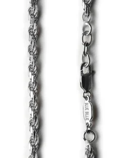 Blue Billie Thick Rope Bracelet Silver