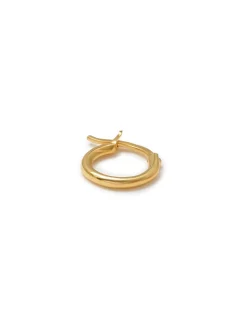 Blue Billie Wire Hoop 10 Mm Shiny Gold
