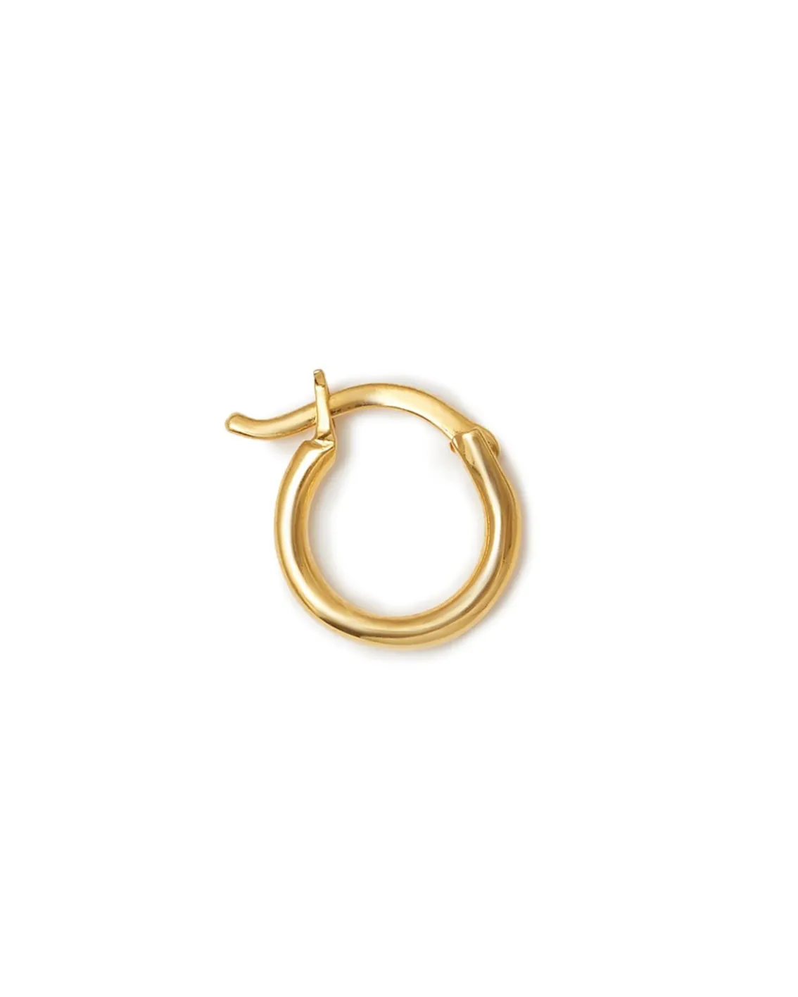 Blue Billie Wire Hoop 12Mm Shiny Gold