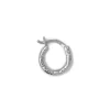 Blue Billie Wire Hoop 12Mm Structured Silver
