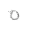 Blue Billie Wire Hoop 12Mm Shiny Silver