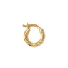 Blue Billie Wire Hoop 12Mm Structured Gold