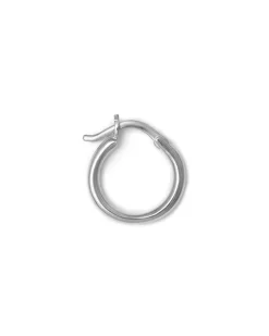 Blue Billie Wire Hoop 14Mm Shiny Silver