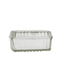 Butter Container Glass Clear