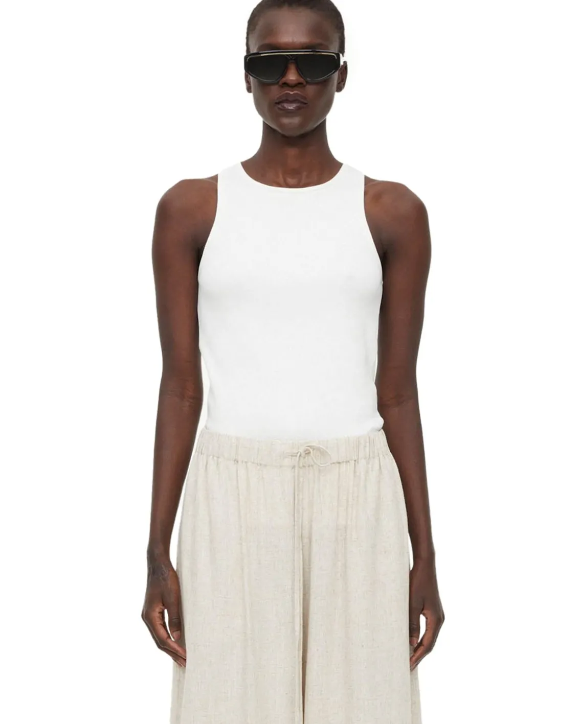 By Malene Birger Amani Tank Top Soft White