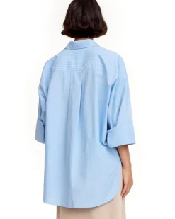 By Malene Birger Derris Shirt Blue Iris Stripe