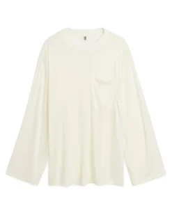 By Malene Birger Fayeh Long Sleeve T-Shirt Soft White