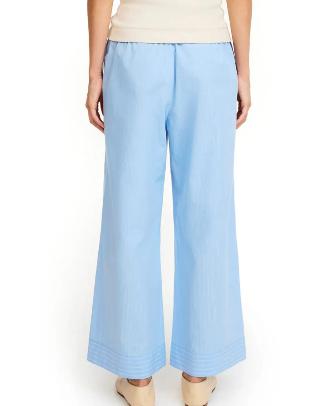 By Malene Birger Mirabello Trousers Blue Iris Strip