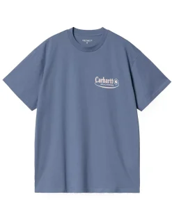 Carhartt WIP Catalouge T-Shirt Blue Iris/Air Pink