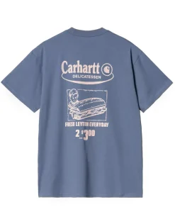 Carhartt WIP Catalouge T-Shirt Blue Iris/Air Pink