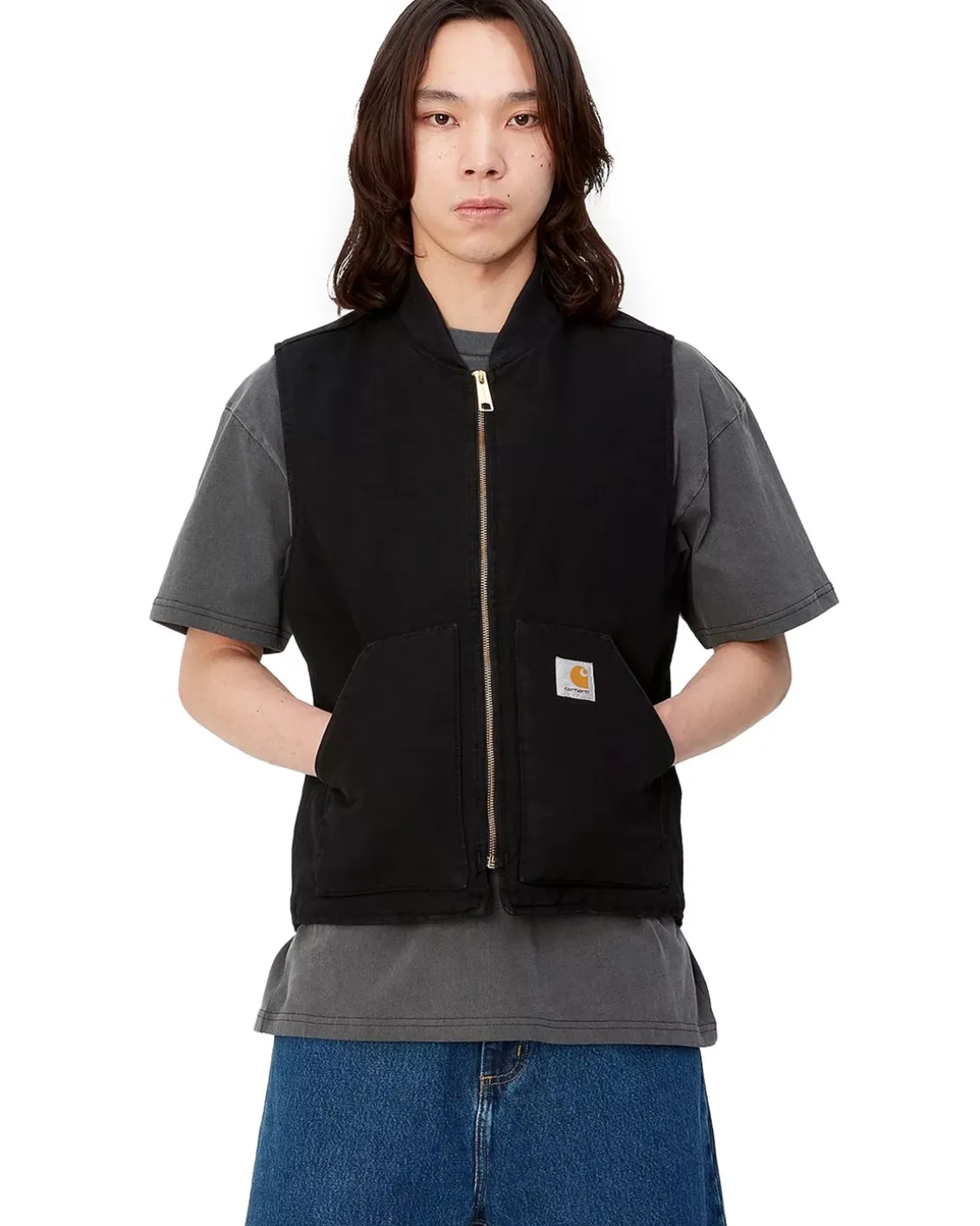 Carhartt WIP Classic Vest Black Rinsed