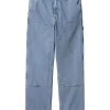 Carhartt WIP Double Knee Pant Blue Stone Bleached