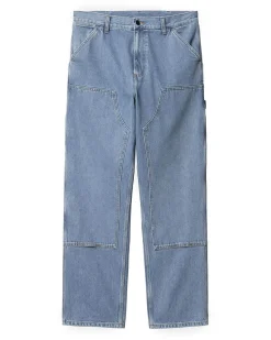 Carhartt WIP Double Knee Pant Blue Stone Bleached