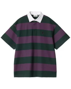 Carhartt WIP Seffner Polo T-Shirt W Seffner Stripe/Conifer