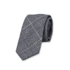 Check Wool Tie Blue/Grey